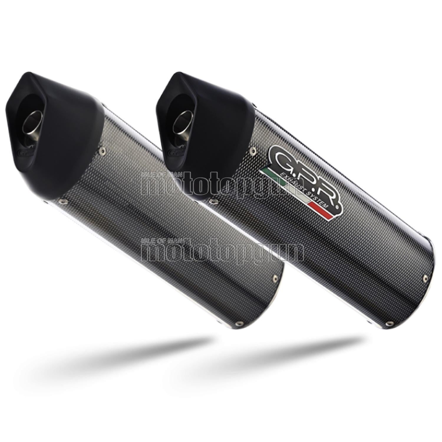 KIT GPR SCARICO OMOLOGATO DOPPIO TERMINALE CARBON LOOK FURORE , DB-KILLER INCLUSO , D.20.2.FUPO COMPATIBILE CON DUCATI 916 SP-RACING 94/99