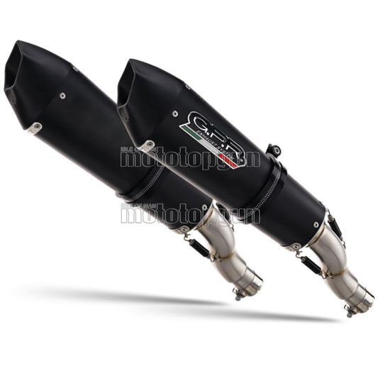SCARICO GPR OMOLOGATO DOPPIO TERMINALE TITANIO NERO GPE ANNIVERSARY , DB-KILLER INCLUSO , D.95.GPAN.BLT COMPATIBILE CON DUCATI MONSTER 796 10/14