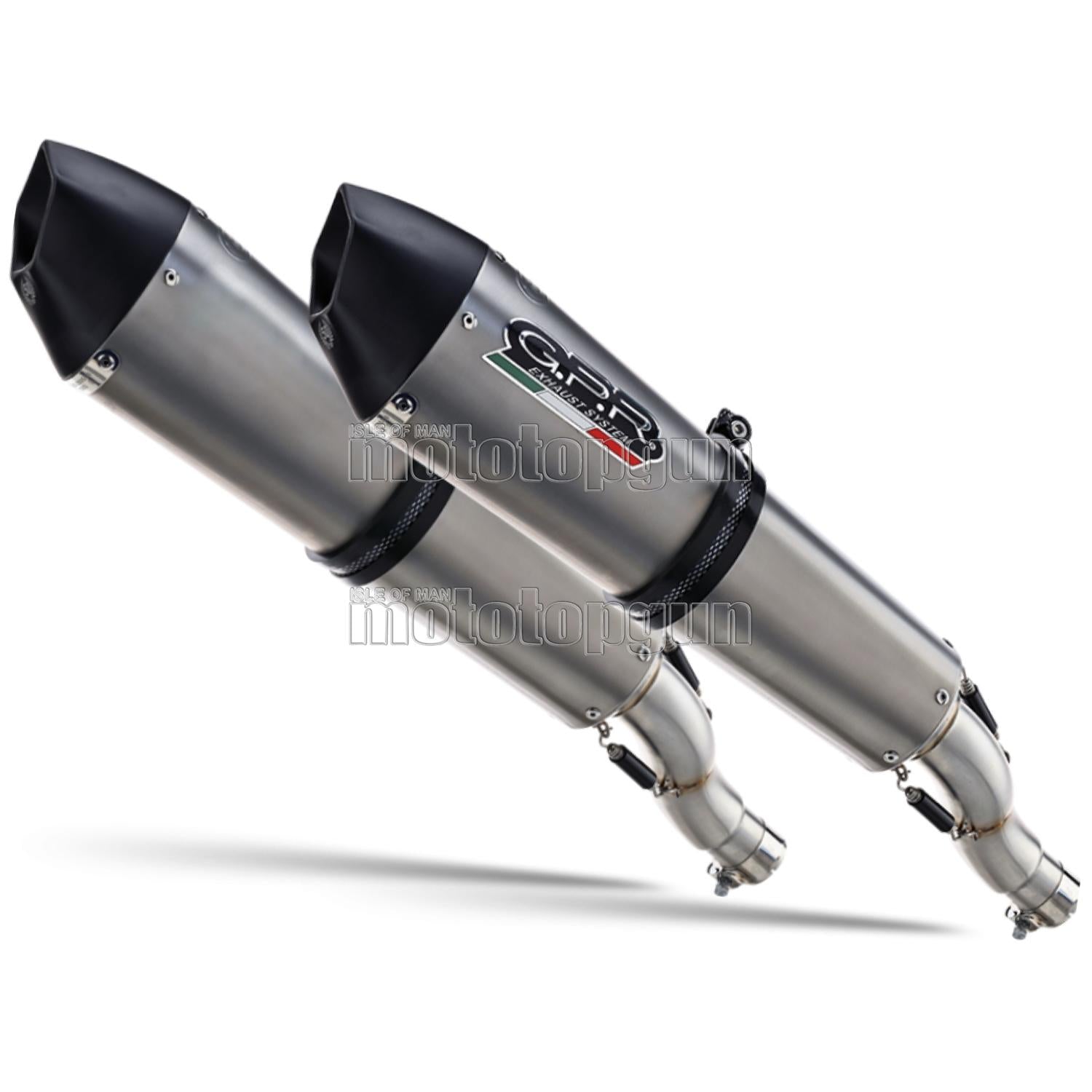 SCARICO GPR OMOLOGATO DOPPIO TERMINALE TITANIO GPE ANNIVERSARY , DB-KILLER INCLUSO , S.119.GPAN.TO COMPATIBILE CON SUZUKI GSX-R 1000 K7 07/08