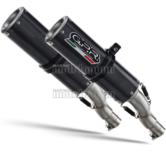 SCARICO GPR OMOLOGATO DOPPIO TERMINALE CARBON LOOK M3 , DB-KILLER INCLUSO , D.19.M3.PP COMPATIBILE CON DUCATI 996 S 98/01