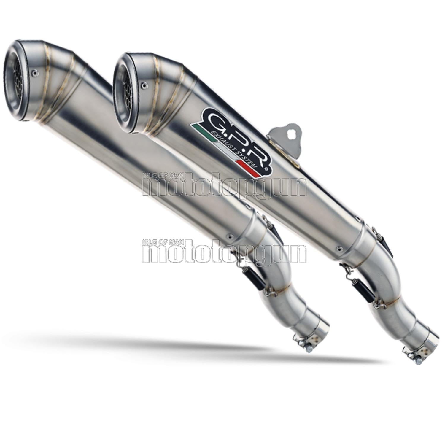 SCARICO GPR OMOLOGATO CATALIZZATO DOPPIO TERMINALE ACCIAIO POWERCONE EVO , DB-KILLER INCLUSO , E4.ROY.10.CAT.PCEV COMPATIBILE CON ROYAL ENFIELD CONTINENTAL 650 21/23