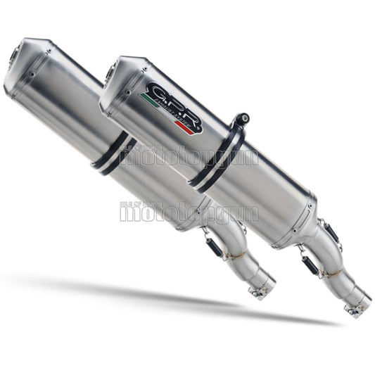 SCARICO GPR OMOLOGATO DOPPIO TERMINALE ACCIAIO SATINOX , DB-KILLER INCLUSO , D.15.24.SAT COMPATIBILE CON DUCATI MONSTER 400 93/03