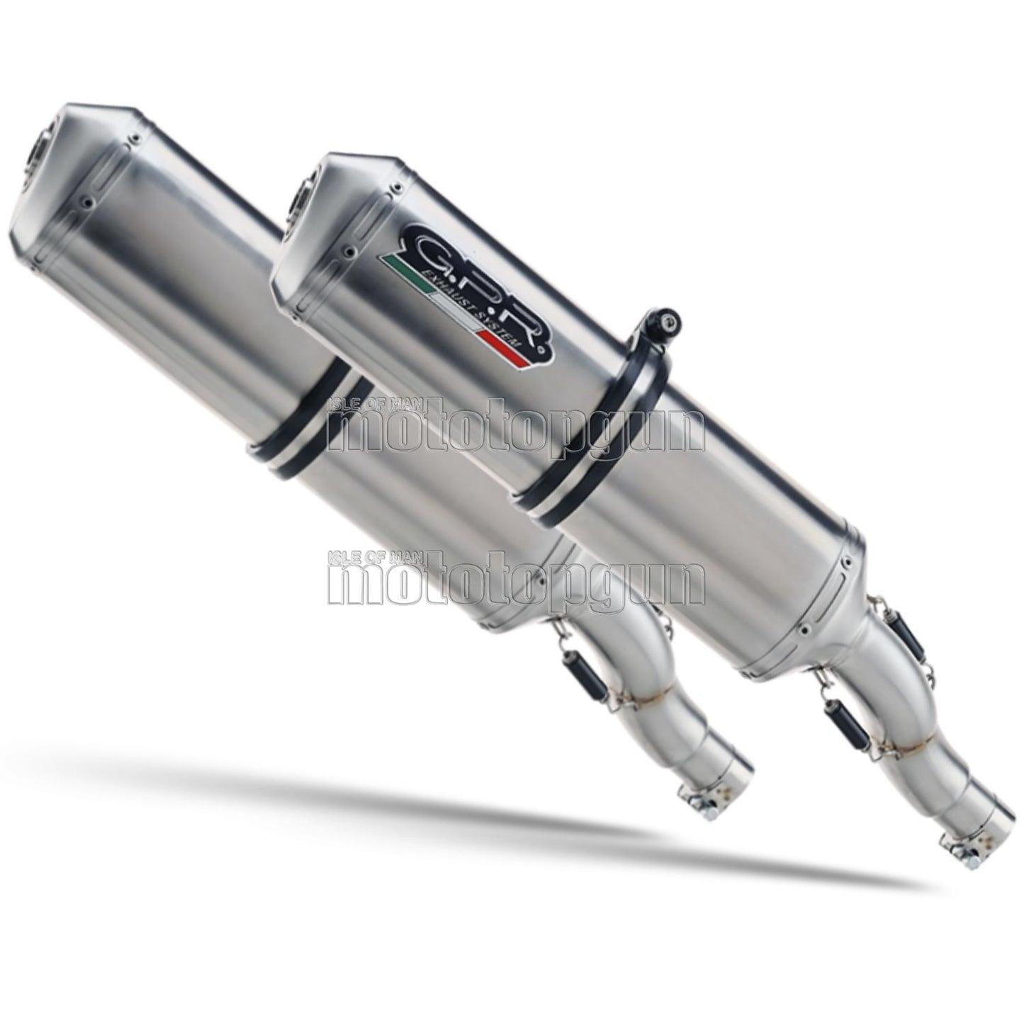 SCARICO GPR OMOLOGATO DOPPIO TERMINALE ACCIAIO SATINOX , DB-KILLER INCLUSO , H.48.SAT COMPATIBILE CON HONDA VTR 1000 SP-1 RC51 00/01