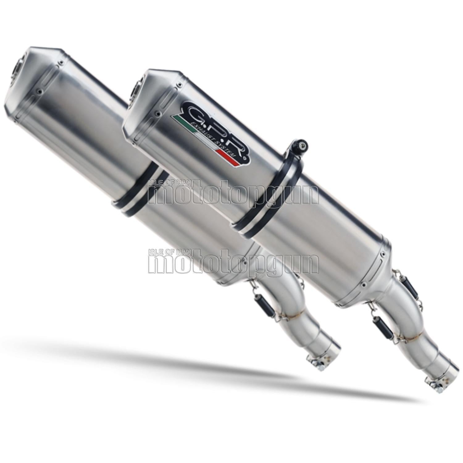 SCARICO GPR OMOLOGATO DOPPIO TERMINALE ACCIAIO SATINOX , DB-KILLER INCLUSO , K.121.CAT.SAT COMPATIBILE CON KAWASAKI ZZR 1400 08/11