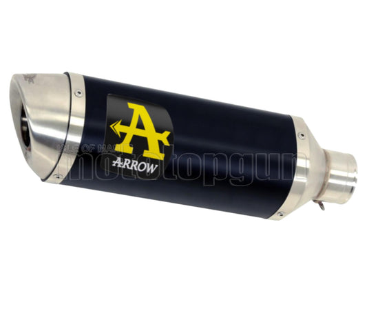 SCARICO OMOLOGATO OPEN ARROW THUNDER IN ALLUMINIO NERO CON FONDELLO IN INOX COMPATIBILE CON YAMAHA MTX 850 NIKEN 18/20
