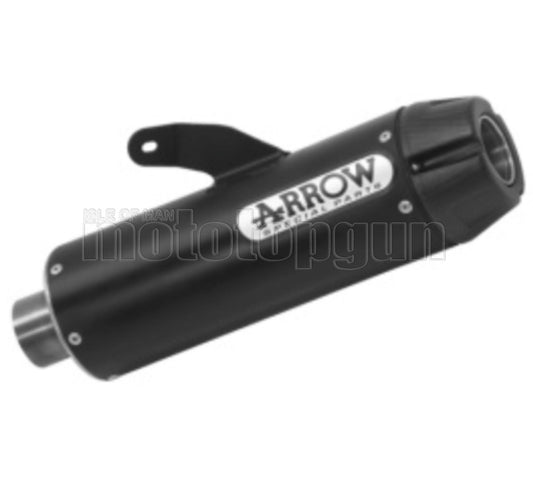 SCARICO OMOLOGATO CATALIZZATO ARROW JET-RACE IN NICHROM NERO CON FONDELLO IN CARBY COMPATIBILE CON YAMAHA TRACER 700 2020
