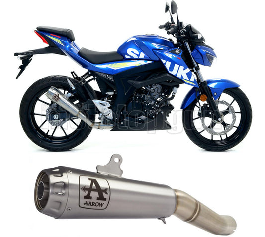 SCARICO OMOLOGATO ARROW PRO-RACE IN NICHROM CON FONDELLO IN INOX COMPATIBILE CON SUZUKI GSX-S 125 17/20