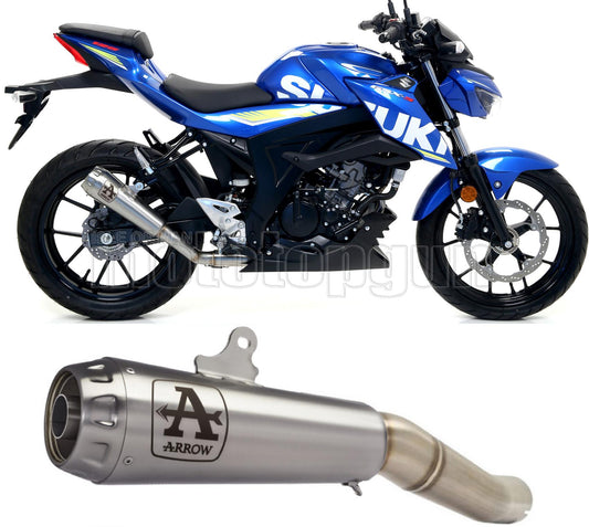 SCARICO OMOLOGATO ARROW PRO-RACE IN NICHROM CON FONDELLO IN INOX COMPATIBILE CON SUZUKI GSX-R 125 17/20