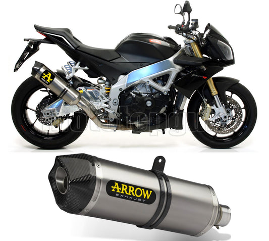 SCARICO COMPLETO OMOLOGATO OPEN ARROW RACE-TECH IN TITANIO CON FONDELLO IN CARBY COMPATIBILE CON APRILIA TUONO V4-R 11/15