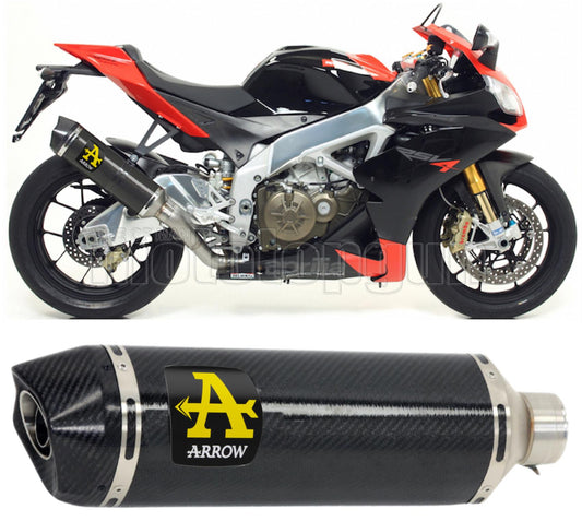 SCARICO COMPLETO OMOLOGATO OPEN ARROW RACE-TECH IN CARBONIO CON FONDELLO IN CARBY COMPATIBILE CON APRILIA RSV4 RSV-4 FACTORY 09/15