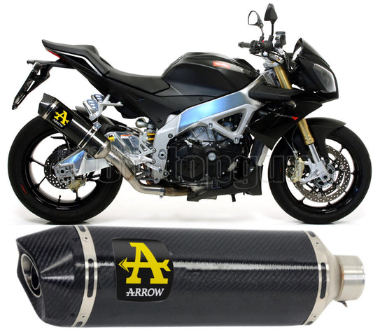 SCARICO COMPLETO OMOLOGATO OPEN ARROW RACE-TECH IN CARBONIO CON FONDELLO IN CARBY COMPATIBILE CON APRILIA TUONO V4-R 11/15