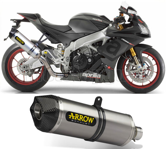 SCARICO COMPLETO OMOLOGATO OPEN ARROW RACE-TECH IN ALLUMINIO CON FONDELLO IN CARBY COMPATIBILE CON APRILIA RSV4 RSV-4 RR 15/16