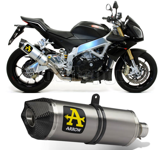 SCARICO COMPLETO OMOLOGATO OPEN ARROW RACE-TECH IN ALLUMINIO CON FONDELLO IN CARBY COMPATIBILE CON APRILIA TUONO V4-R APRC 11/15