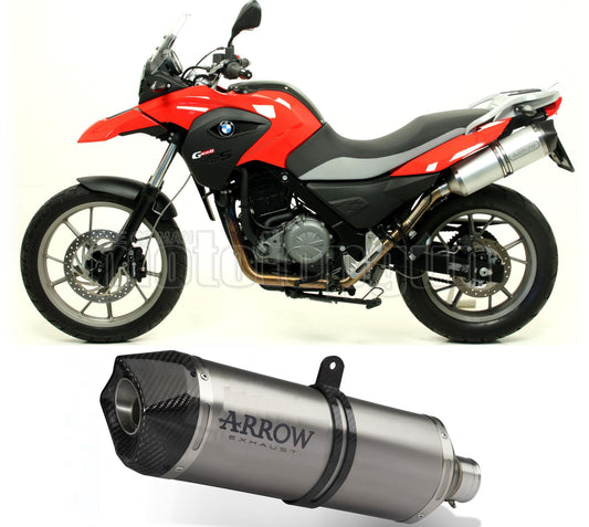 SCARICO OMOLOGATO ARROW RACE-TECH IN ALLUMINIO CON FONDELLO IN CARBY COMPATIBILE CON BMW G650 G-650 GS 11/16