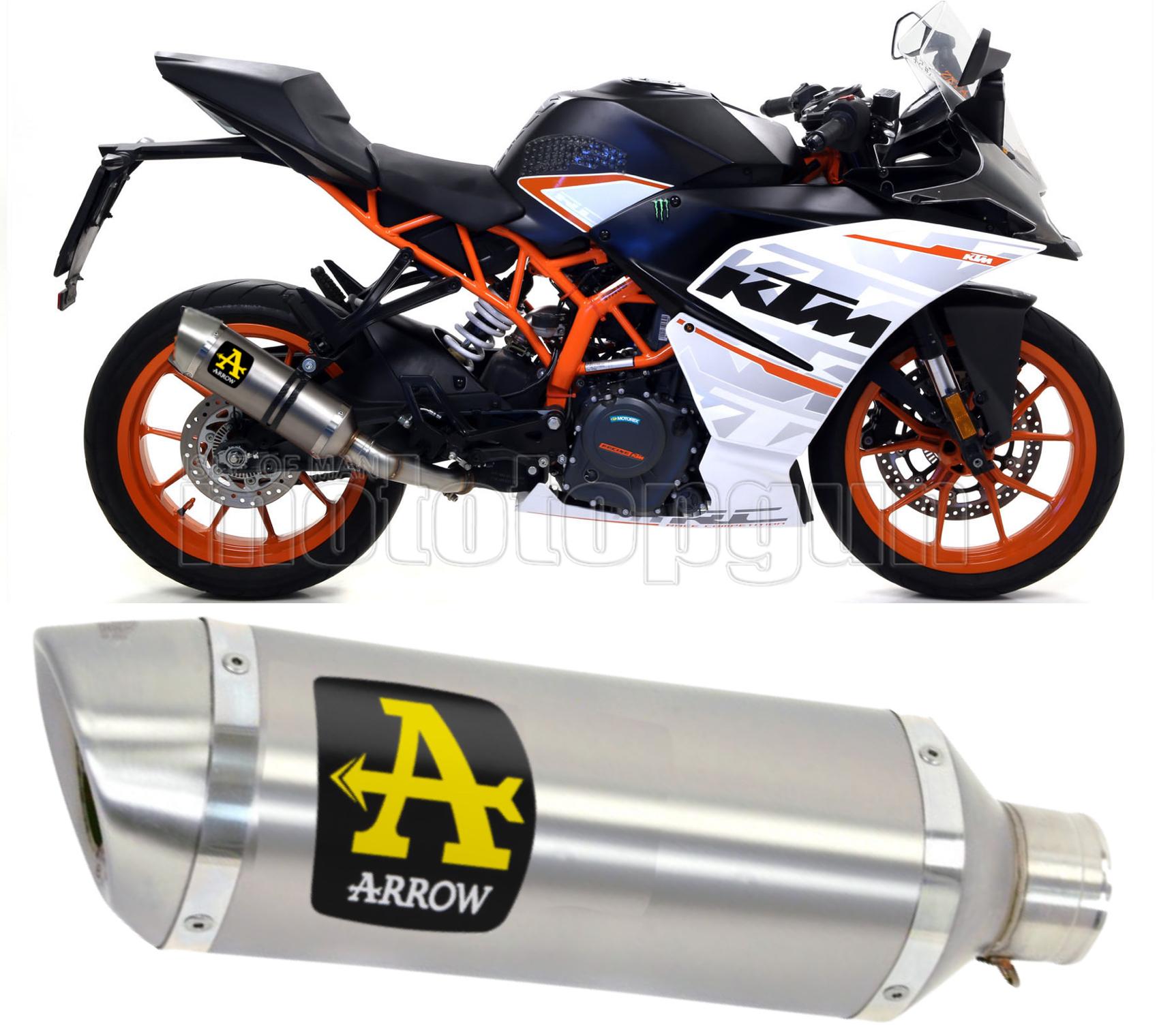 SCARICO OMOLOGATO ARROW THUNDER IN ALLUMINIO CON FONDELLO IN INOX COMPATIBILE CON KTM RC 390 17/20