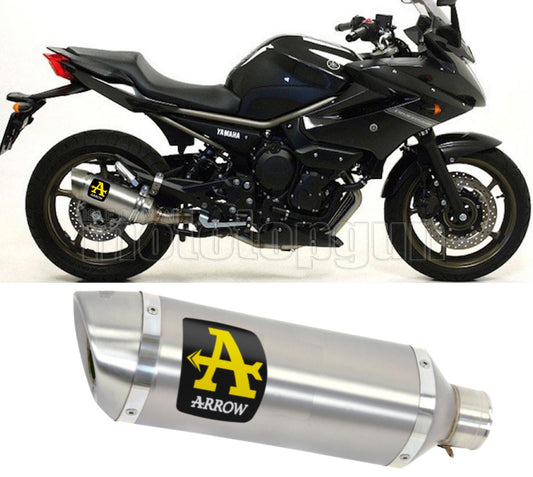 SCARICO COMPLETO OMOLOGATO OPEN ARROW THUNDER IN ALLUMINIO CON FONDELLO IN INOX COMPATIBILE CON YAMAHA XJ6 DIVERSION 09/15