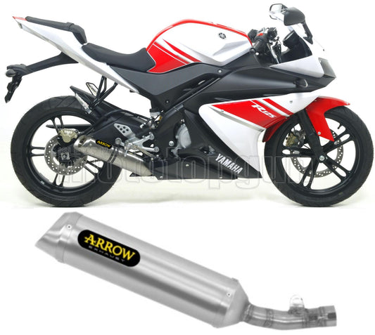 SCARICO COMPLETO OMOLOGATO CATALIZZATO ARROW THUNDER IN ALLUMINIO CON FONDELLO IN INOX COMPATIBILE CON YAMAHA YZF R125 R-125 08/13