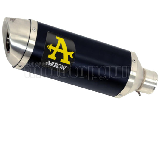 SCARICO OMOLOGATO ARROW THUNDER IN ALLUMINIO NERO CON FONDELLO IN INOX COMPATIBILE CON HONDA CB 650 R 19/22