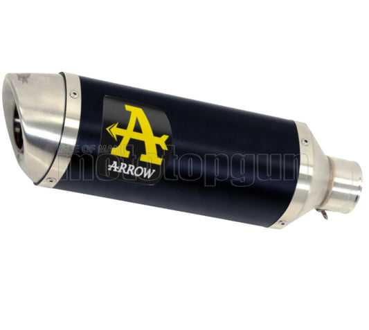 SCARICO OMOLOGATO ARROW THUNDER IN ALLUMINIO NERO CON FONDELLO IN INOX COMPATIBILE CON HONDA CBR 650 R 19/22