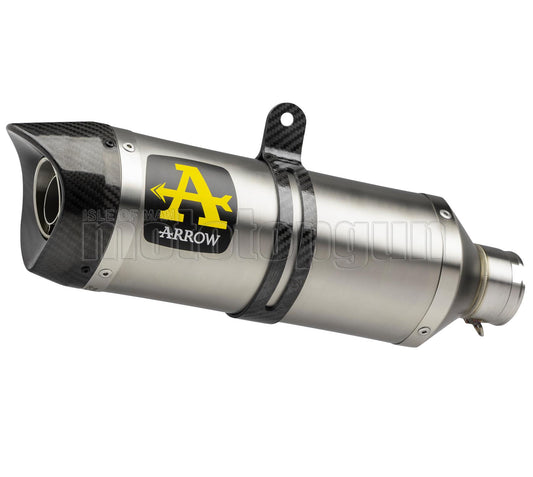 SCARICO OMOLOGATO ARROW THUNDER IN TITANIO CON FONDELLO IN CARBY COMPATIBILE CON SUZUKI GSX-R 125 17/20