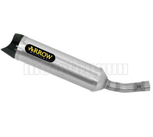 COLLETTORE OPEN ARROW THUNDER IN ALLUMINIO CON FONDELLO IN CARBY COMPATIBILE CON YAMAHA MT125 MT-125 2020