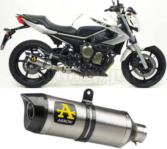 SCARICO COMPLETO OMOLOGATO OPEN ARROW THUNDER IN ALLUMINIO CON FONDELLO IN CARBY COMPATIBILE CON YAMAHA XJ6 09/15