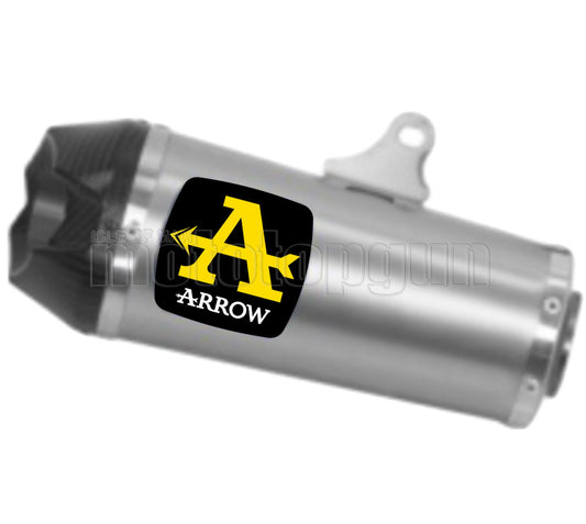 SCARICO OMOLOGATO OPEN ARROW WORKS IN TITANIO CON FONDELLO IN CARBY COMPATIBILE CON YAMAHA TRACER 700 2020