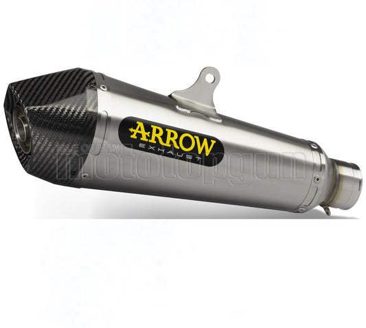 SCARICO OMOLOGATO OPEN DOPPIO TERMINALE ARROW X-KONE IN NICHROM CON FONDELLO IN CARBY COMPATIBILE CON HONDA CBR 650 R 19/22