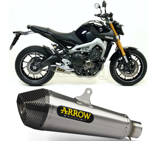 SCARICO COMPLETO OMOLOGATO OPEN ARROW X-KONE IN NICHROM CON FONDELLO IN CARBY COMPATIBILE CON YAMAHA MT09 MT-09 13/20