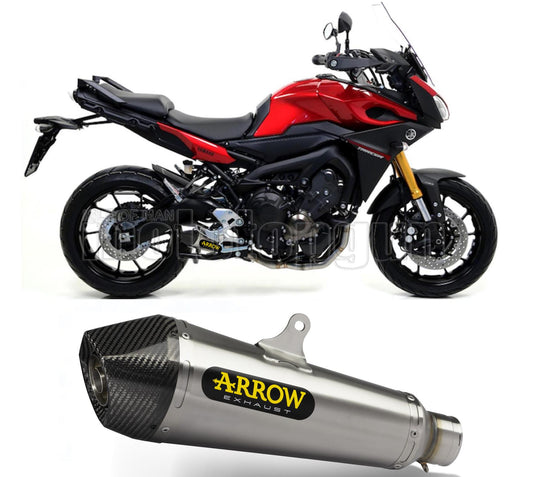 SCARICO COMPLETO OMOLOGATO OPEN ARROW X-KONE IN NICHROM CON FONDELLO IN CARBY COMPATIBILE CON YAMAHA TRACER 900 GT 18/20
