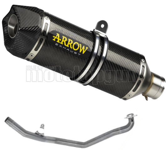 SCARICO OMOLOGATO CATALIZZATO ARROW RACE-TECH IN CARBONIO CON FONDELLO IN CARBY COMPATIBILE CON KAWASAKI NINJA 650 17/20