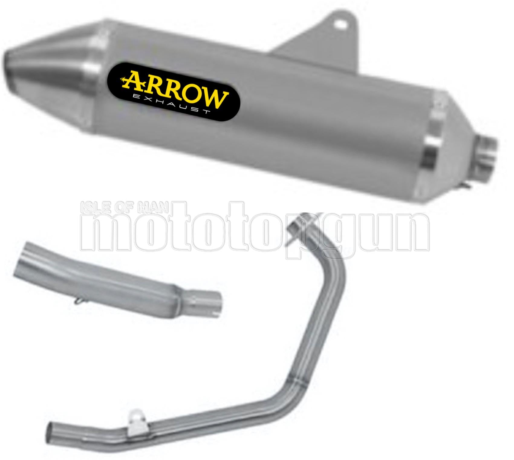 SCARICO OMOLOGATO ARROW THUNDER IN TITANIO CON FONDELLO IN INOX COMPATIBILE CON HONDA CRF 300 L 21/23