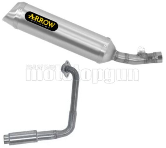 SCARICO COMPLETO OMOLOGATO OPEN ARROW THUNDER IN ALLUMINIO CON FONDELLO IN INOX COMPATIBILE CON YAMAHA YZF R125 R-125 17/18