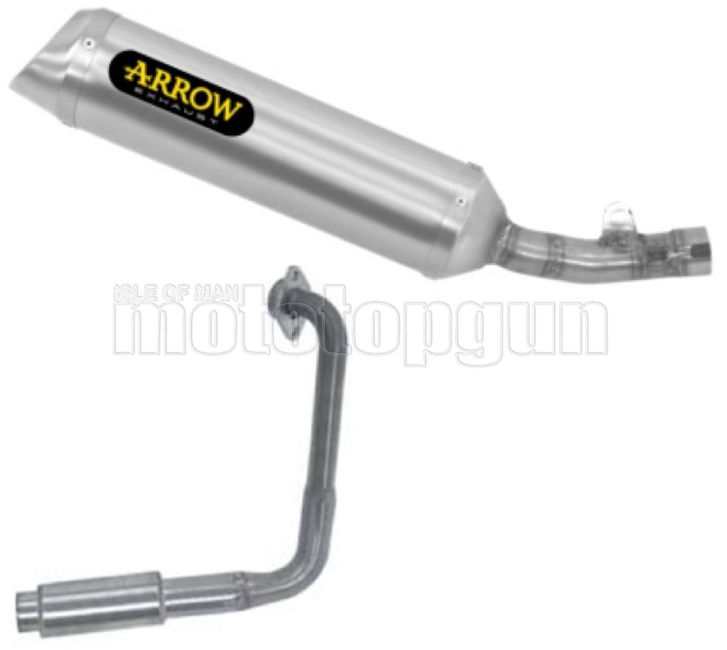 COLLETTORE OPEN ARROW THUNDER IN ALLUMINIO CON FONDELLO IN INOX COMPATIBILE CON YAMAHA YZF R125 R-125 19/20