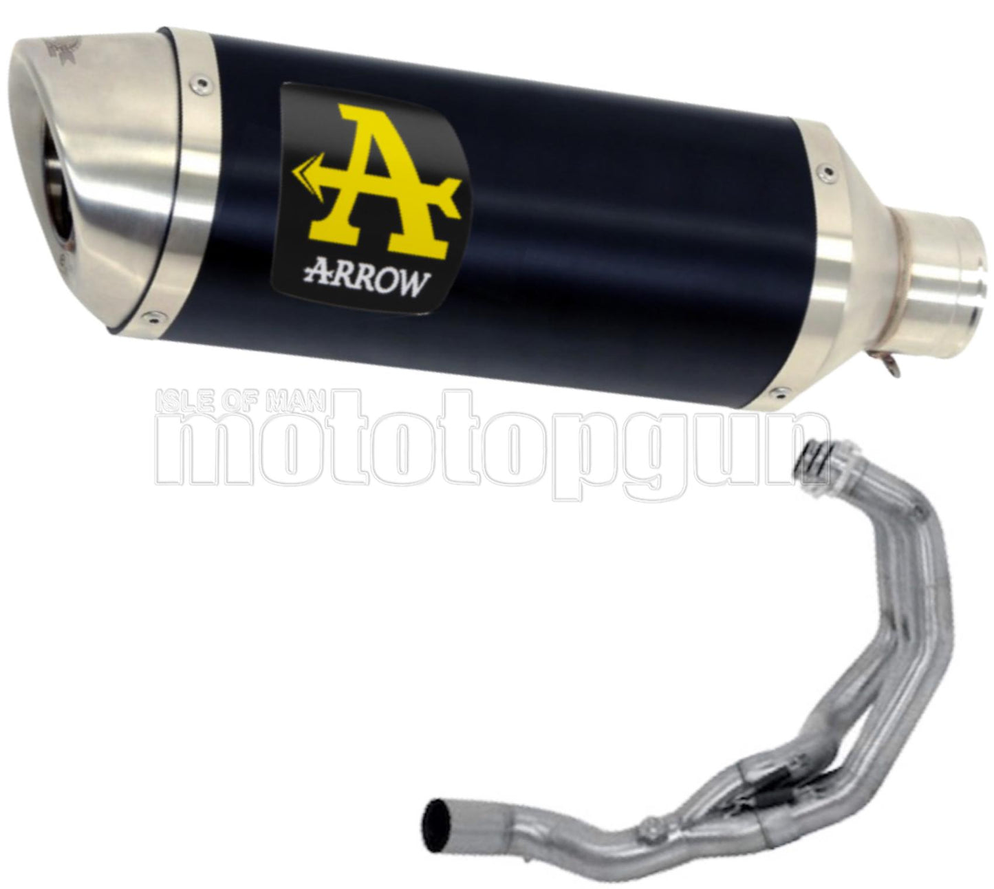 SCARICO COMPLETO OMOLOGATO OPEN ARROW THUNDER IN ALLUMINIO NERO CON FONDELLO IN INOX COMPATIBILE CON YAMAHA MT09 MT-09 TRACER 15/20