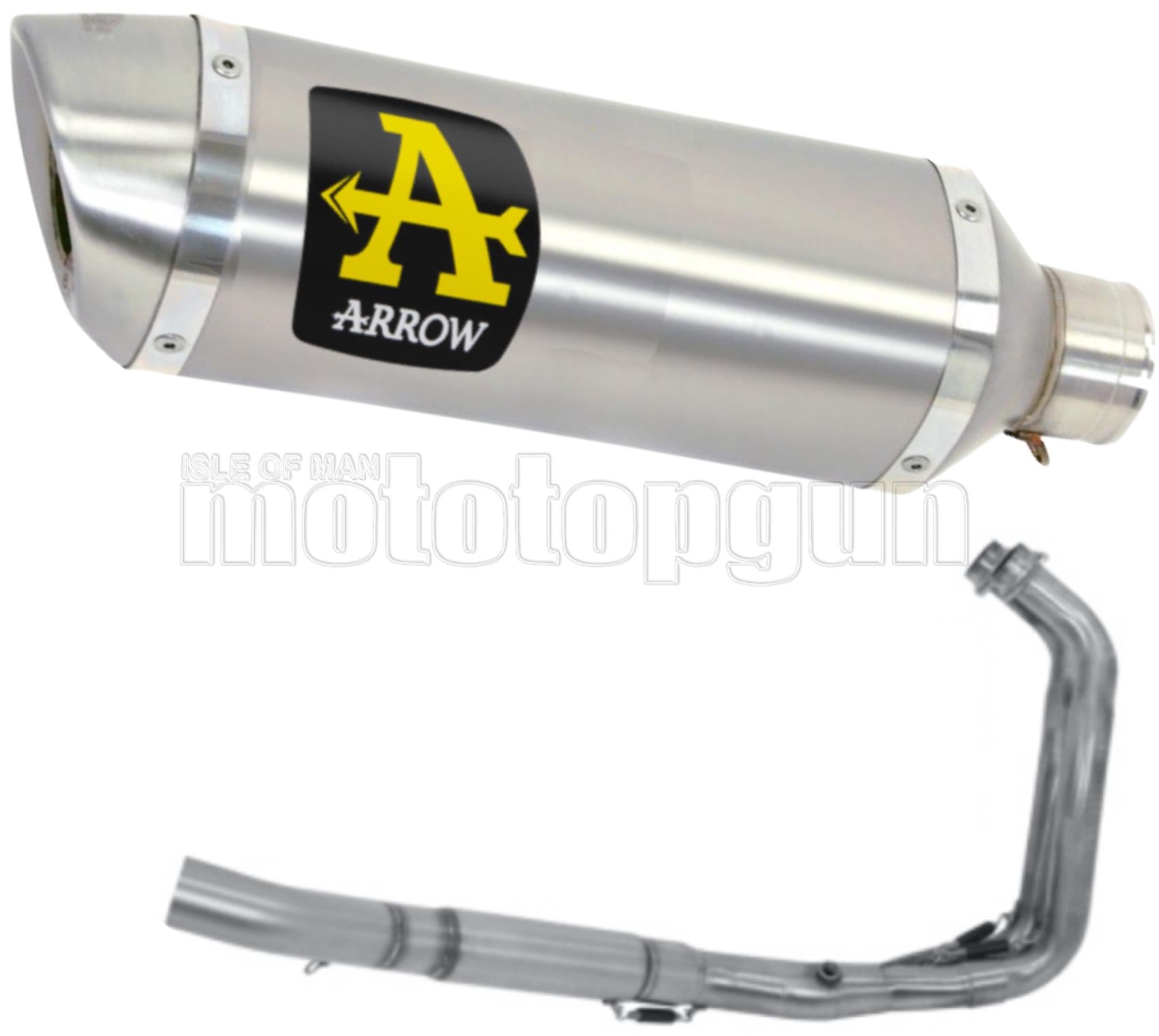 SCARICO COMPLETO OMOLOGATO OPEN ARROW THUNDER IN ALLUMINIO CON FONDELLO IN INOX COMPATIBILE CON YAMAHA TRACER 700 16/19