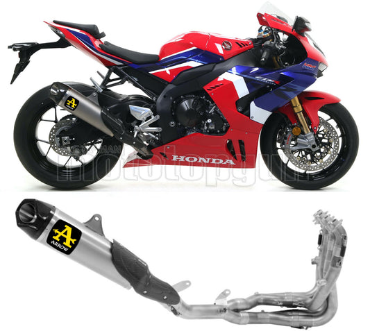 SCARICO OMOLOGATO OPEN ARROW WORKS IN NICHROM NERO CON FONDELLO IN CARBY COMPATIBILE CON YAMAHA TRACER 7 21/23
