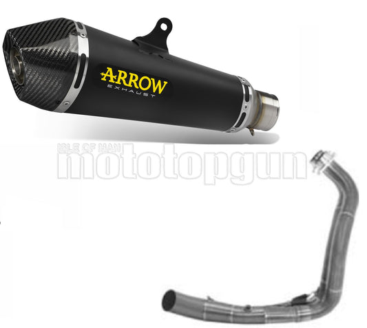 SCARICO COMPLETO RACE + DBKILLER ARROW X-KONE IN NICHROM NERO CON FONDELLO IN CARBY COMPATIBILE CON YAMAHA TRACER 700 16/19