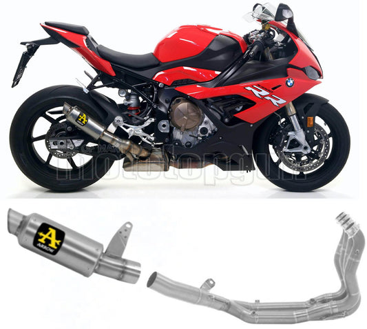SCARICO COMPLETO OMOLOGATO CATALIZZATO ARROW GP2 GP-2 IN TITANIO CON FONDELLO IN INOX COMPATIBILE CON BMW S1000 S-1000 RR 19/23