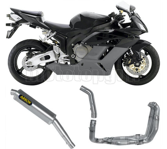 SCARICO COMPLETO OMOLOGATO OPEN ALTO ARROW MAXI RACE-TECH IN ALLUMINIO CON FONDELLO IN INOX COMPATIBILE CON HONDA CBR 1000 RR 04/07