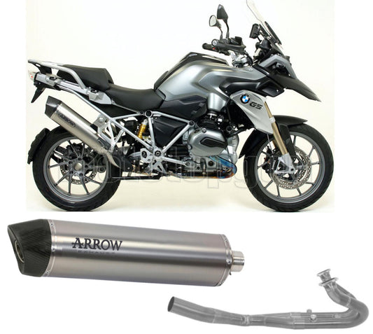 SCARICO COMPLETO OMOLOGATO OPEN ARROW MAXI RACE-TECH IN ALLUMINIO CON FONDELLO IN CARBY COMPATIBILE CON BMW R1200 R-1200 GS 13/18