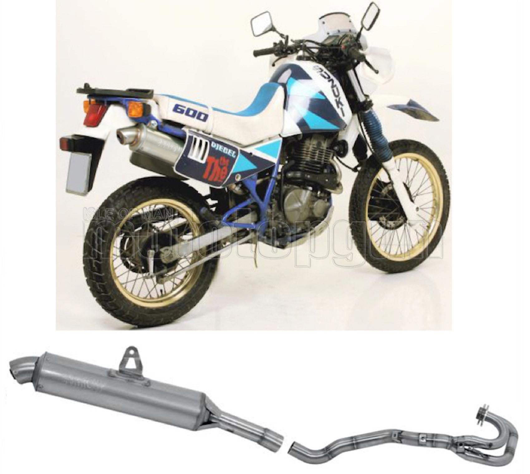 SCARICO OMOLOGATO ARROW PARIS DACAR IN INOX CON FONDELLO IN INOX COMPATIBILE CON SUZUKI DR 600 R 85/87