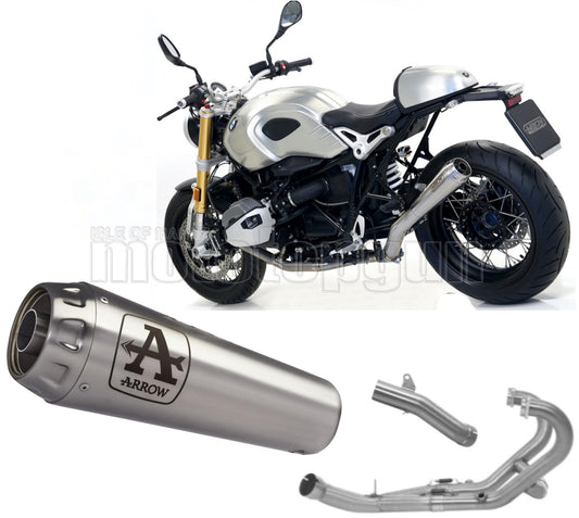 SCARICO COMPLETO OMOLOGATO CATALIZZATO ARROW PRO-RACE IN TITANIO CON FONDELLO IN TITANIO COMPATIBILE CON BMW R NINE T 17/19
