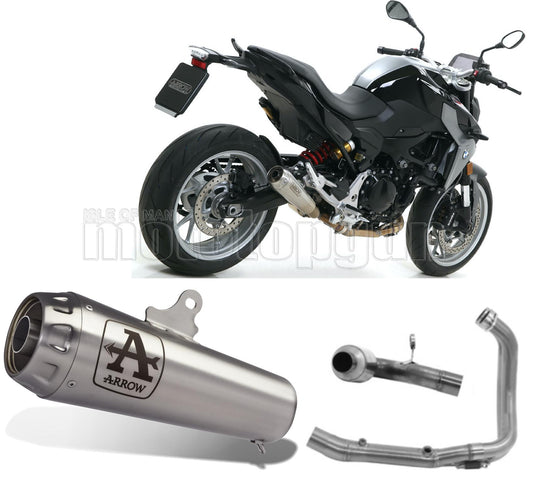 SCARICO OMOLOGATO OPEN ARROW PRO-RACE IN NICHROM CON FONDELLO IN INOX COMPATIBILE CON BMW F900 F-900 R 20/23