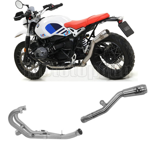 SCARICO OMOLOGATO ARROW PRO-RACE IN NICHROM CON FONDELLO IN INOX COMPATIBILE CON BMW R NINE T URBAN GS 17/20
