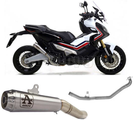 SCARICO OMOLOGATO ARROW PRO-RACE IN NICHROM CON FONDELLO IN INOX COMPATIBILE CON HONDA XADV X-ADV 750 17/23