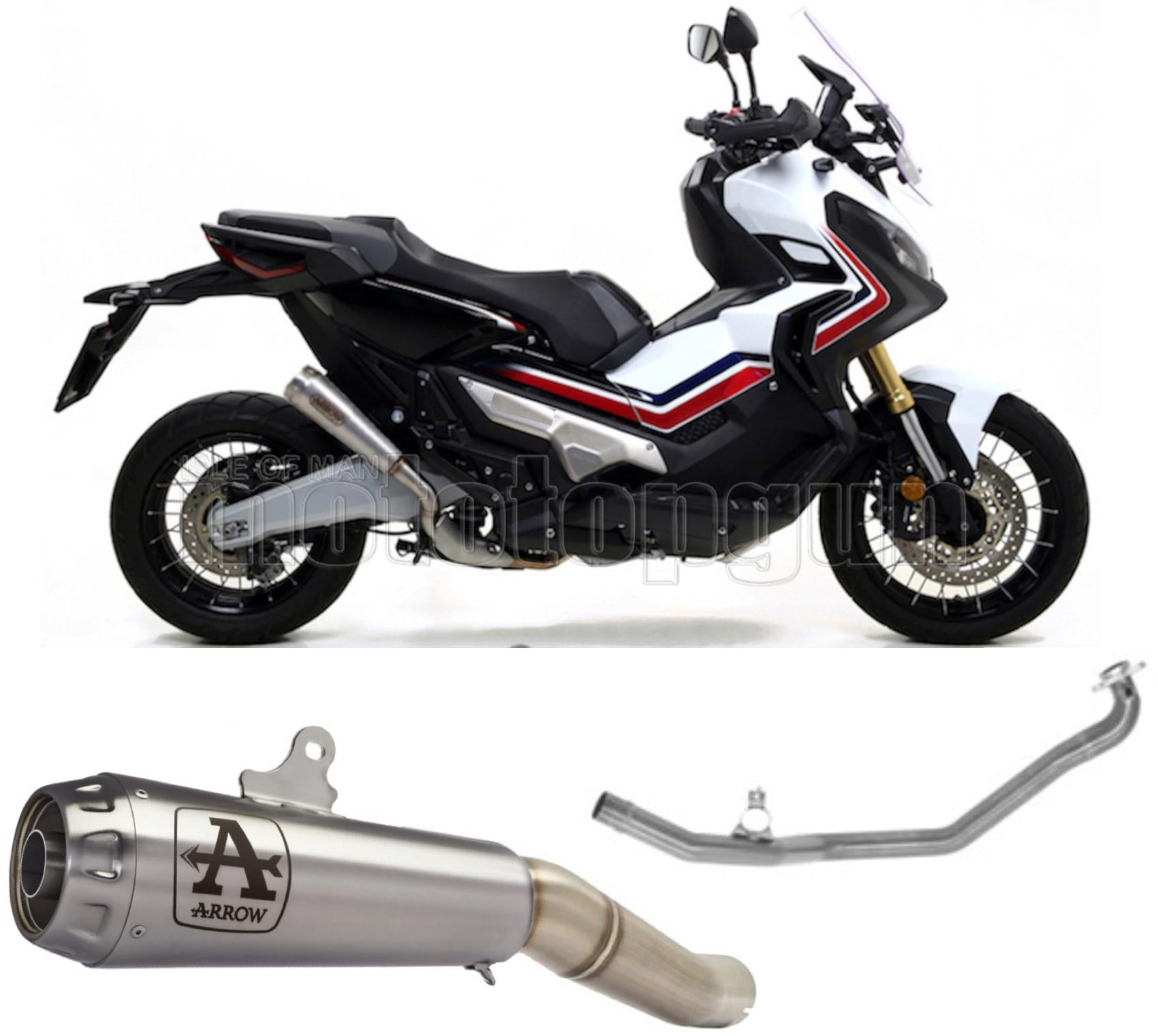SCARICO OMOLOGATO ARROW PRO-RACE IN NICHROM CON FONDELLO IN INOX COMPATIBILE CON HONDA XADV X-ADV 750 17/23