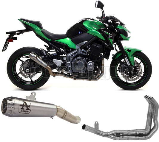 SCARICO OMOLOGATO OPEN ARROW PRO-RACE IN NICHROM CON FONDELLO IN INOX COMPATIBILE CON KAWASAKI Z900 Z-900 20/23