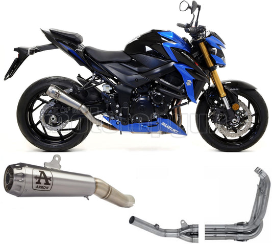 SCARICO COMPLETO OMOLOGATO OPEN ARROW PRO-RACE IN NICHROM CON FONDELLO IN INOX COMPATIBILE CON SUZUKI GSX-S 750 17/20