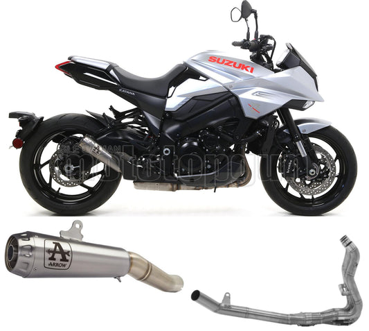 SCARICO OMOLOGATO CATALIZZATO ARROW PRO-RACE IN NICHROM CON FONDELLO IN INOX COMPATIBILE CON SUZUKI KATANA 1000 19/20